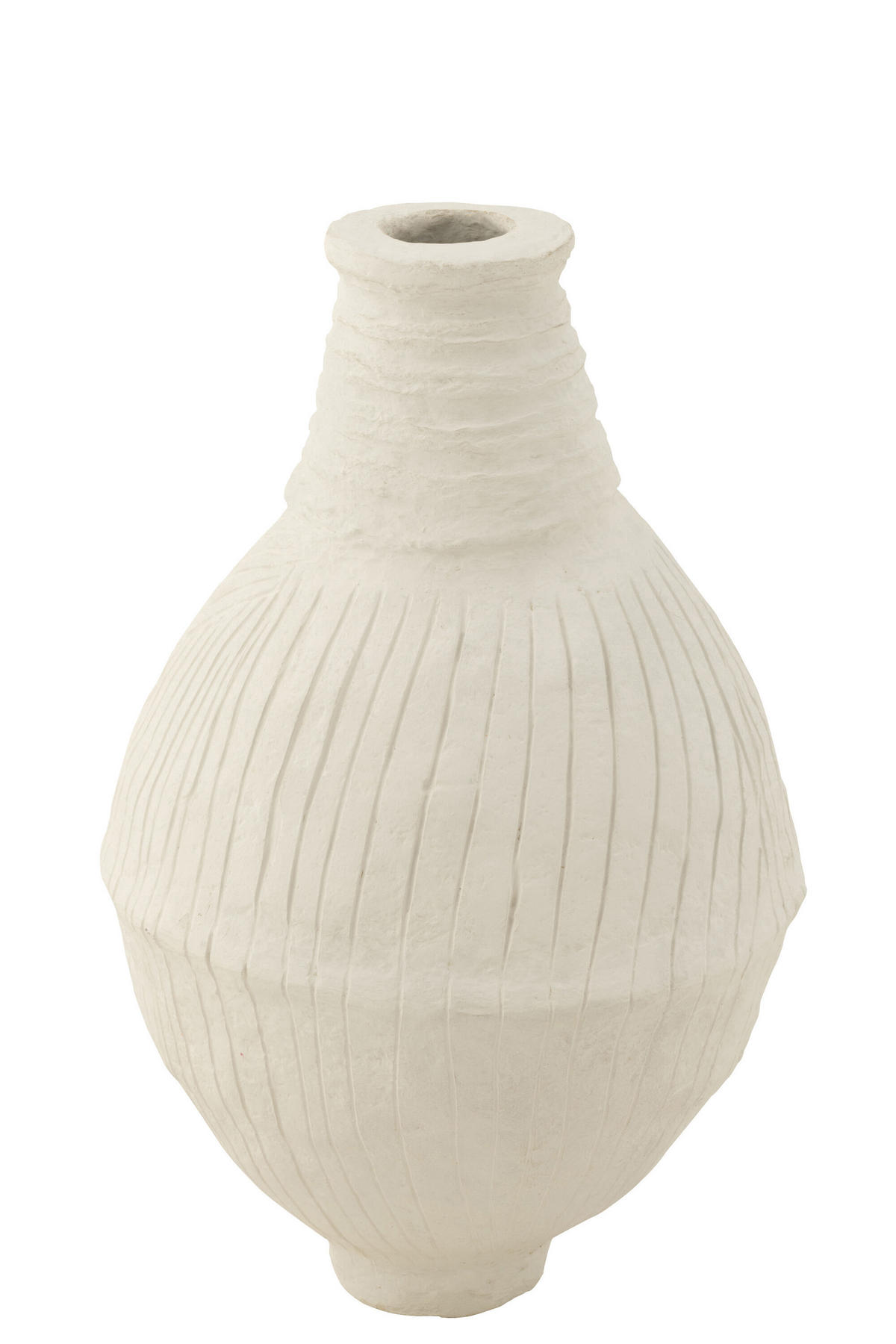 VASE LAXMI - Papier - Weiß - Ø 60 cm - Weiß, Papier (85cm) - J-Line