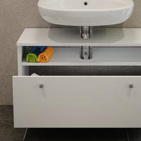 WASCHBECKENUNTERSCHRANK Fynn Weiß 80.2 x 54 cm mit Schublade - Weiß, Holzwerkstoff (80.2/54/32cm) - Vicco