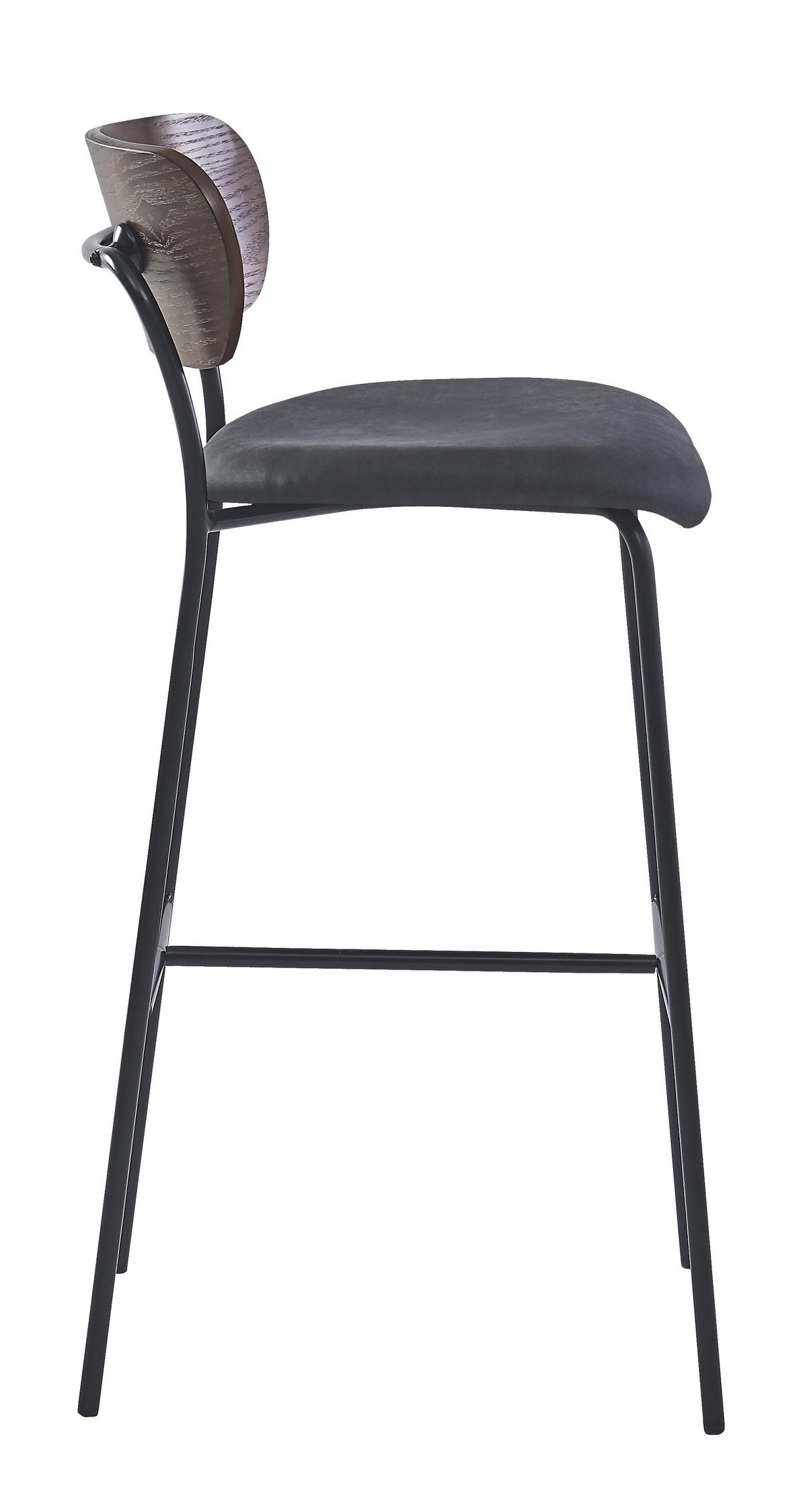 BARHOCKER 2er-Set Kunstleder Schwarz - Schwarz, Textil (45.5/93.5/51.5cm) - Nordlys