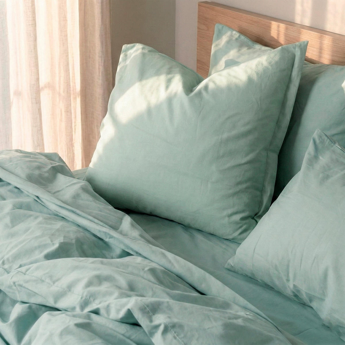KISSENBEZUG Basic Minze 45x110 cm - Mintgrün, Textil (45/110cm) - Happy Friday