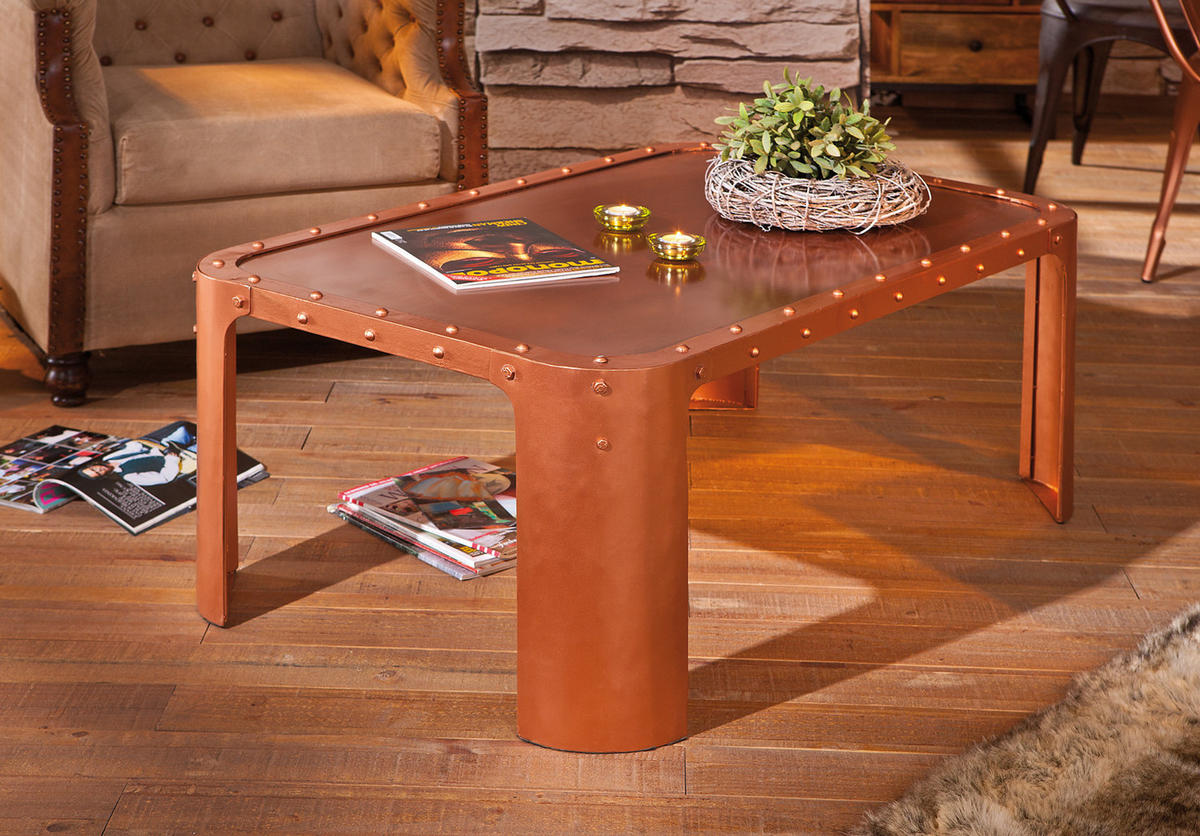 COUCHTISCH Kupfer - Kupferfarben, Holzwerkstoff (70/110/45cm) - ebuy24
