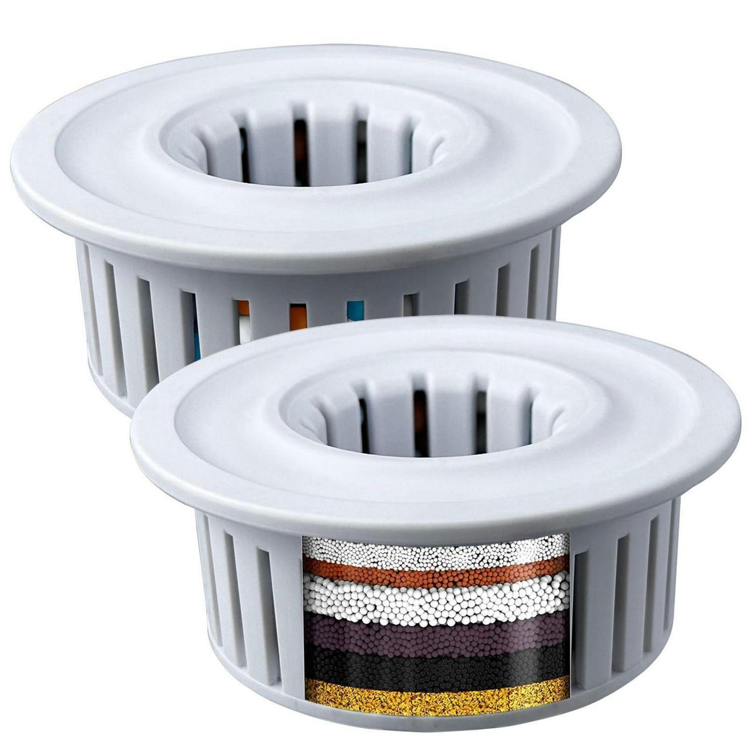 DUSCHFILTER-ERSATZKARTUSCHE 2er-Set 6 cm - Multicolor, Kunststoff (7.6/3/7.6cm)