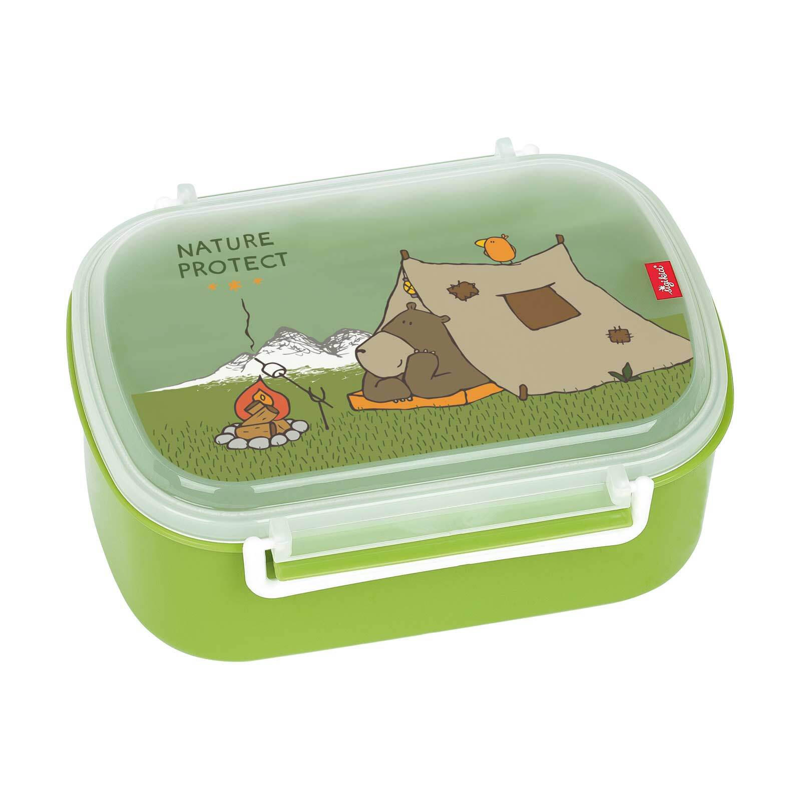 LUNCHBOX Grizzly, grün 17 x 11 x 7 cm - Grün, Kunststoff (11/7/17cm) - Sigikid