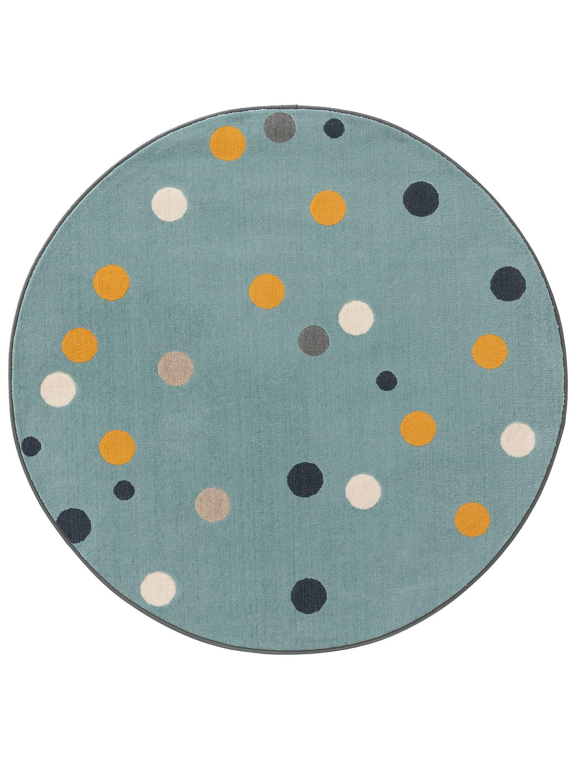 KINDERTEPPICH Juno Multicolor/Blau ø 120 cm rund - Multicolor, Textil (120/120cm) - Lytte