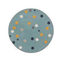 KINDERTEPPICH Juno Multicolor/Blau ø 120 cm rund - Multicolor, Textil (120/120cm) - Lytte