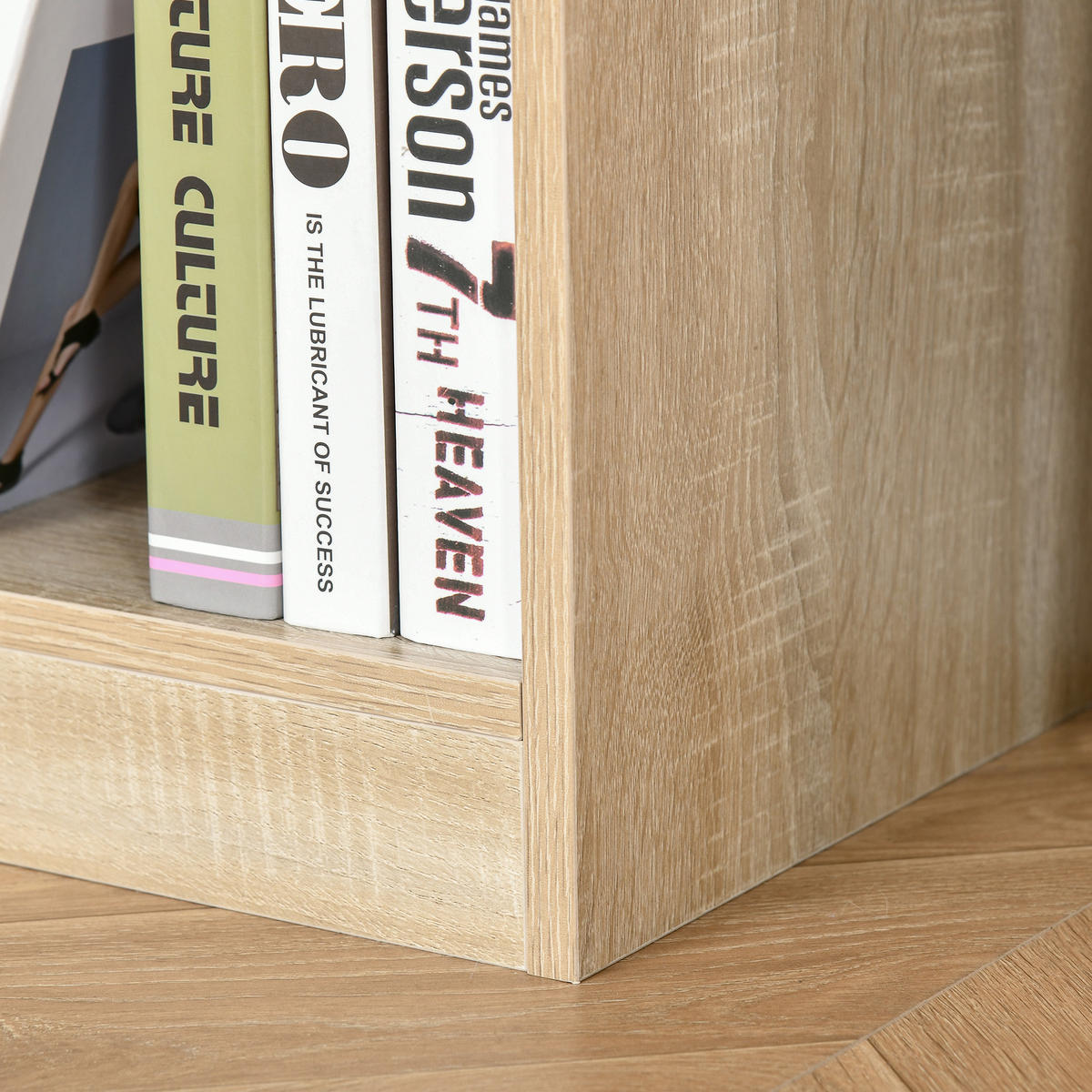 BÜCHERREGAL DE-09358 8 Regalfächer Eichen-Optik - Eichefarben, Holzwerkstoff (97.5/100/30cm) - ComfortXL