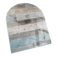 GLASPLATTE für Kamin 80x70 cm Grau - Grau, Glas (80/70/0.4cm) - ArtPrintCave