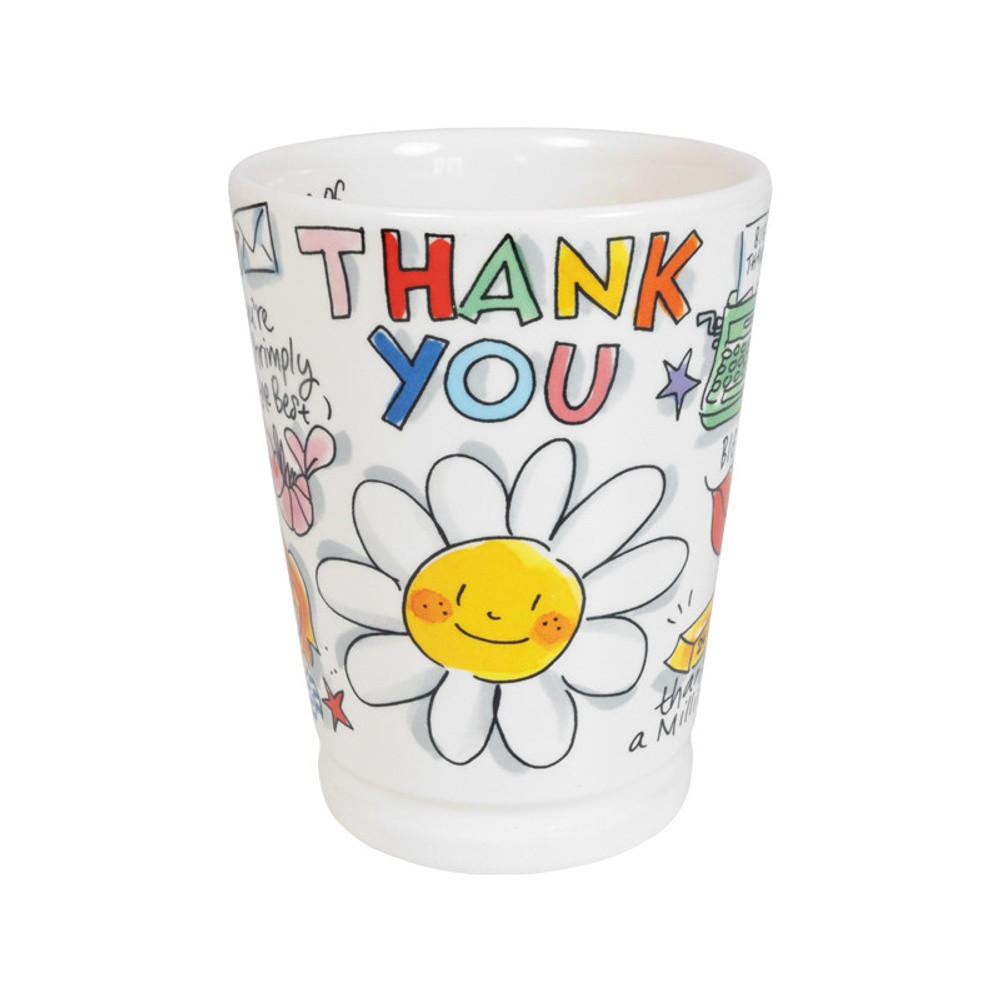 MAZAGRAN-BECHER Danke in Bunt - 500 ml - Multicolor, Keramik (0.5L) - Blond Amsterdam