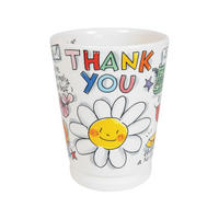 MAZAGRAN-BECHER Danke in Bunt - 500 ml - Multicolor, Keramik (0.5L) - Blond Amsterdam