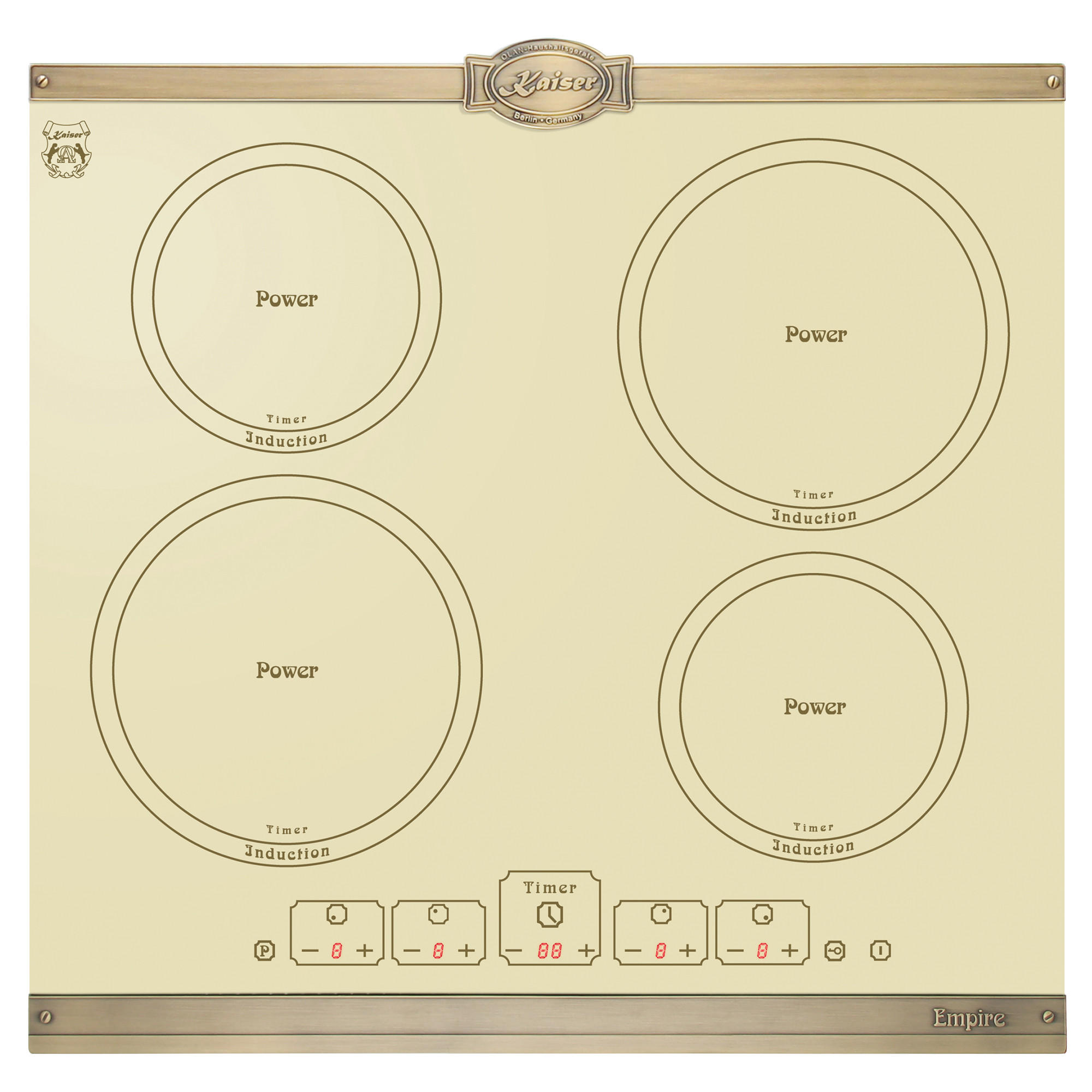 Kaiser Küchengeräte Induktionskochfeld Beige 59x5.5x52 cm