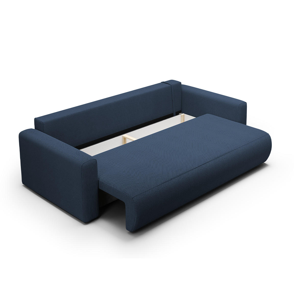 SOFA Evy 3 Sitzplätze Blau - Blau, Holz (238/82/105cm) - Petits-meubles