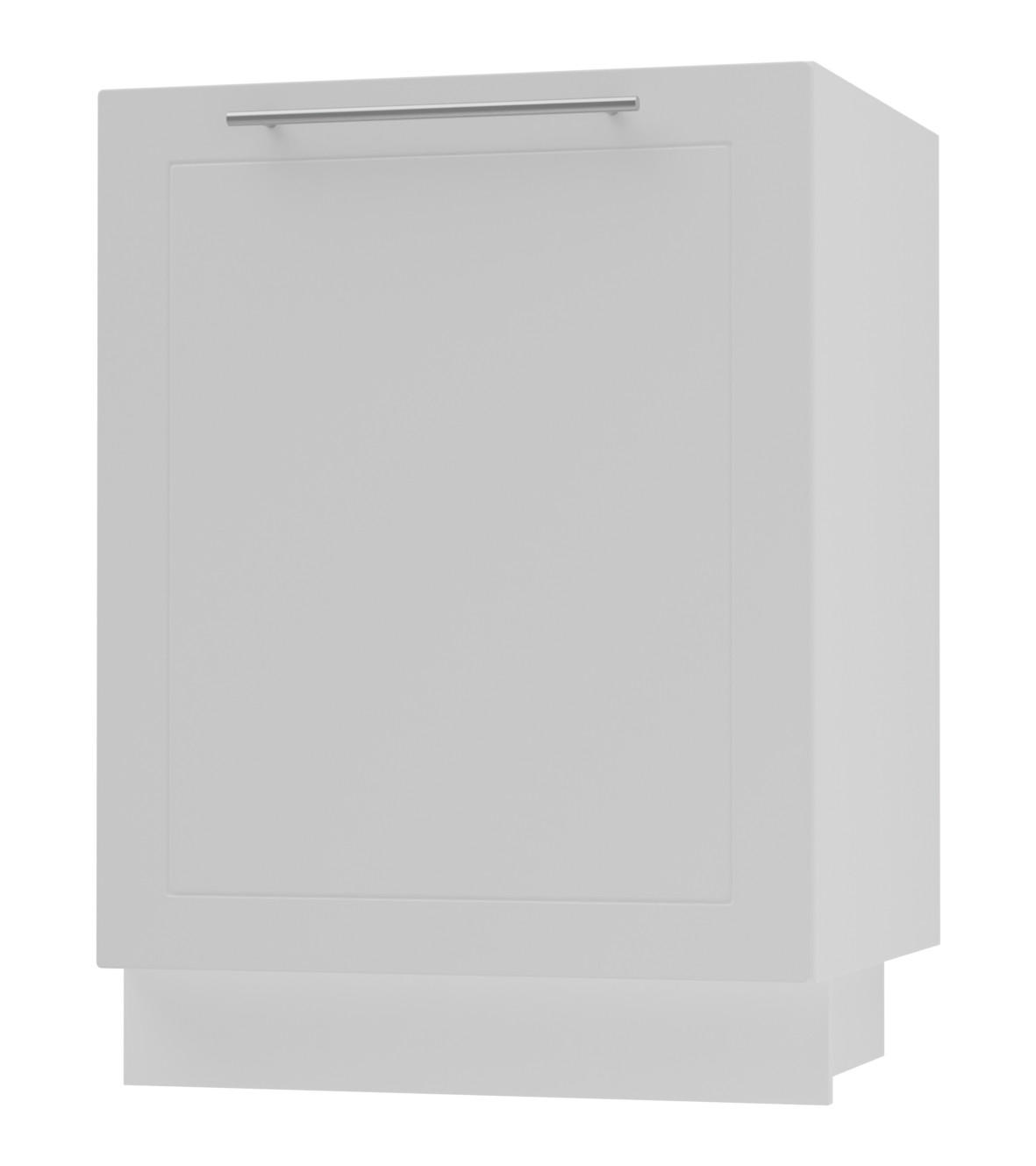 Feldmann-Wohnen Küchenunterschrank Weiß, Weiß 50x82x50 cm