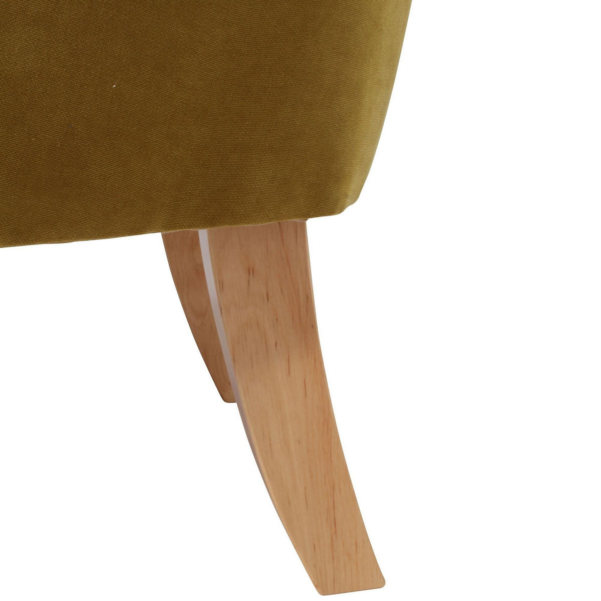 SESSEL Kaiya Bezug Veloursstoff Buche natur / mais - Gelb, Kunststoff (71/97/82cm) - 58aufmkessel