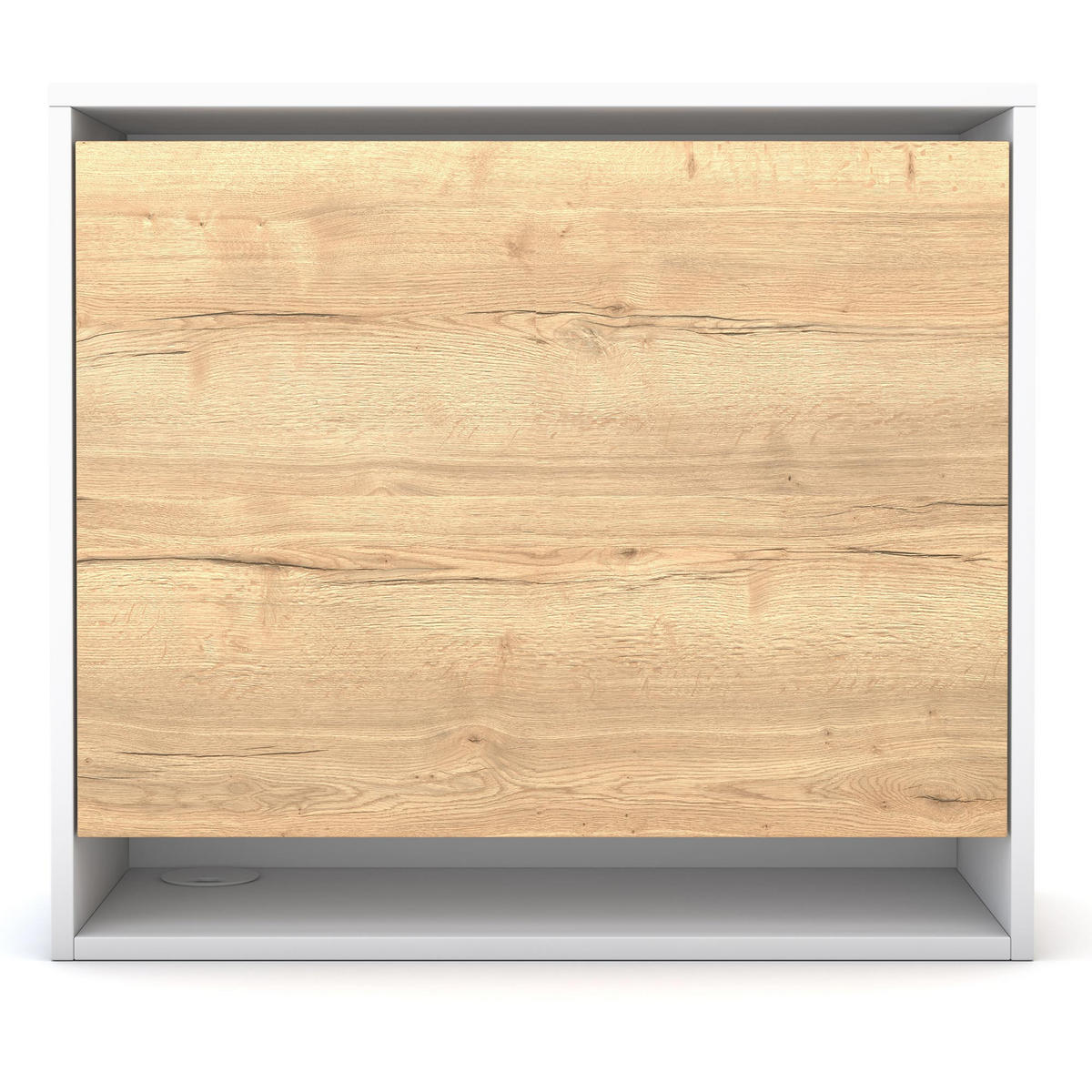 SEKRETÄR, Wandsekretär Wandsekretär Cubas Premium /74-74cm Signalweiß - Weiß, Holz (36/80/71.2cm) - ASSMANN