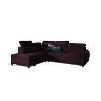 ECKSOFA Schlafsofa Anton In Esito - Violett, Holzwerkstoff/Textil (265/205cm) - Fun Möbel