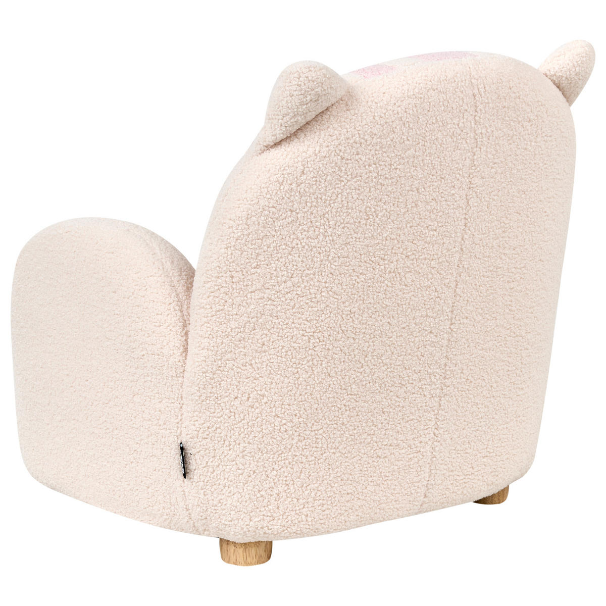 KINDERSESSEL Weiß Zoar - Creme/Braun, Textil (55/59/54cm) - Beliani