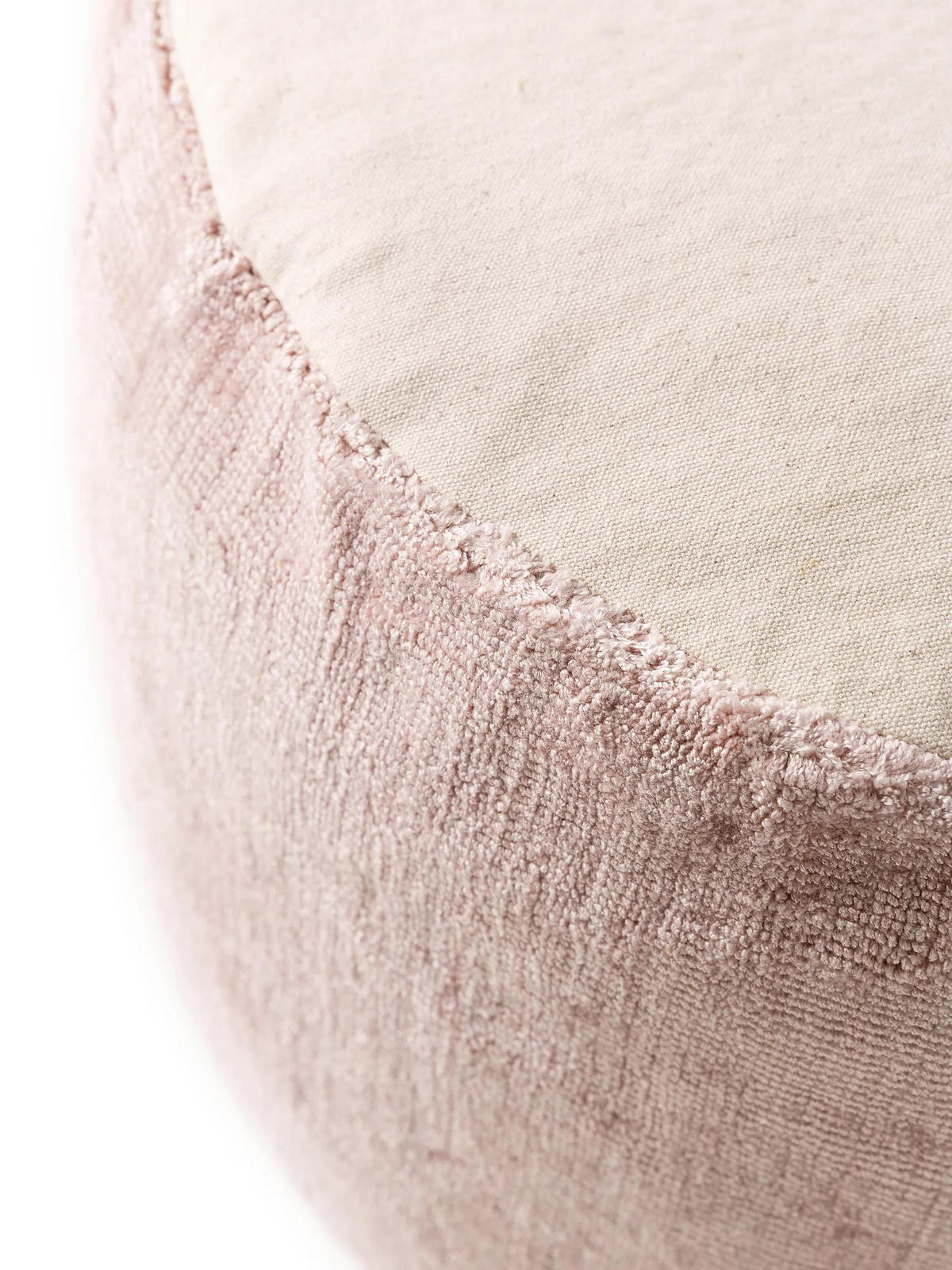 POUF Nova Rosa 55x55x30 cm - Rosa, Textil (55/30/55cm) - benuta Pure