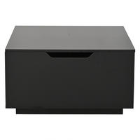 COUCHTISCH Schwarz 70/70/38 cm - Schwarz, Holzwerkstoff (70/70/38cm) - PANGIVO