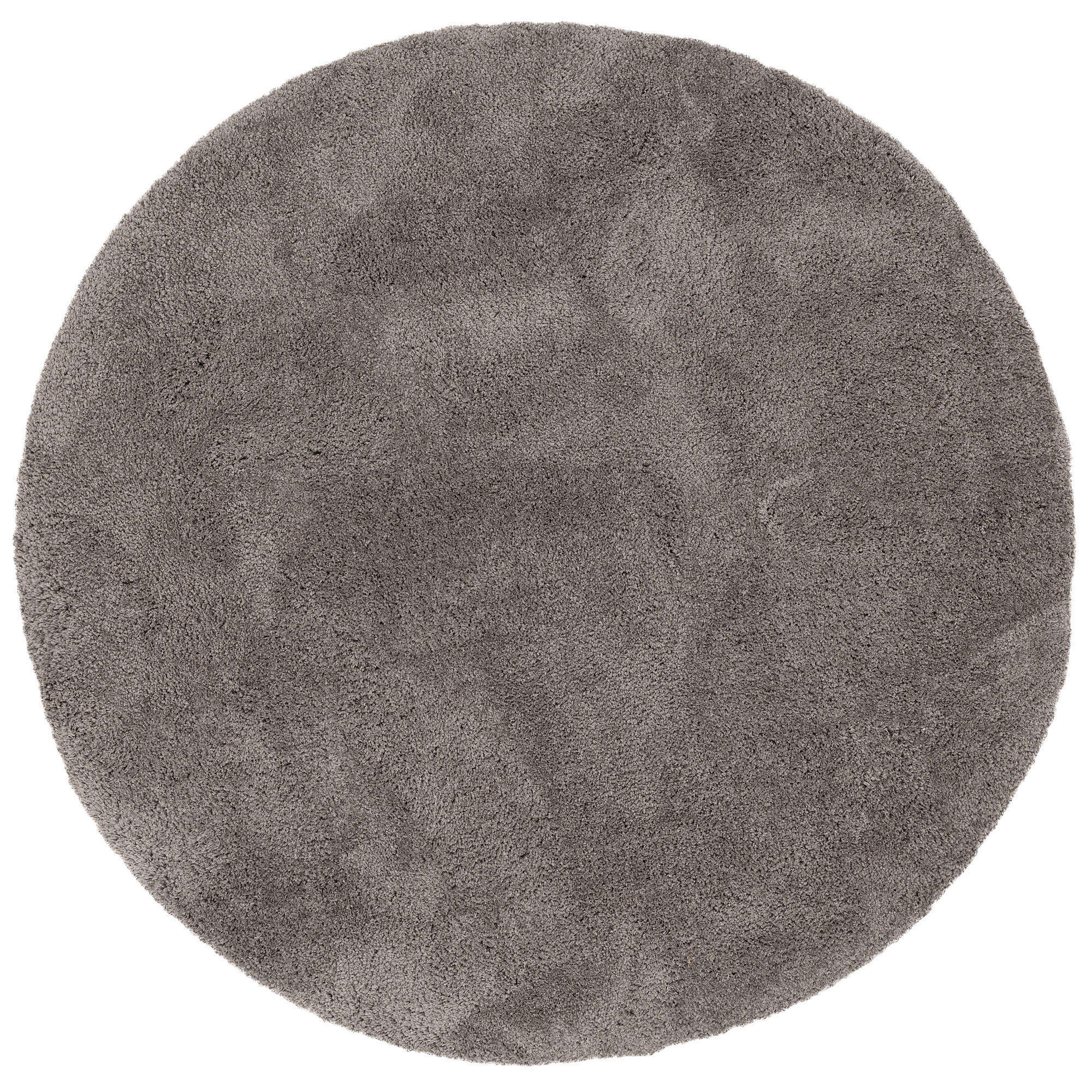 LUXUS SUPER HOCHFLOR SHAGGY TEPPICH LUCA RUND - Anthrazit, Textil (200/200cm) - Pergamon