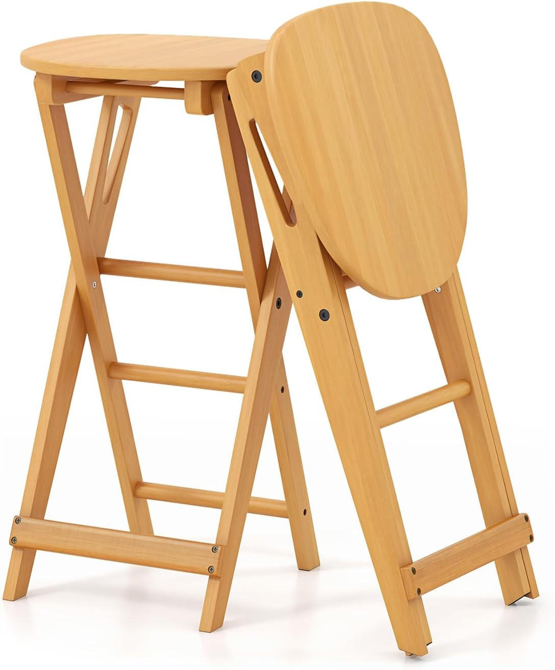 COSTWAY BARHOCKER Klappbar Holz(2er-Set) jetzt nur online ➤