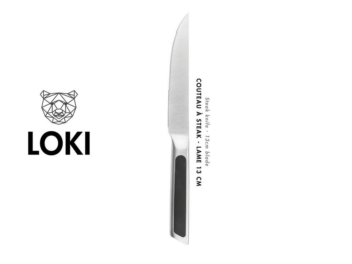 STEAKMESSER Loki - 6er-Set - Silberfarben, Metall (24cm) - Björn