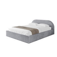 POLSTERBETT mit Bettkasten und Lattenrost, Bett mit Matratze H3/H4 - TIVON-V1 180x200 Hellgrau - Hellgrau, Holzwerkstoff/Textil (180/200cm) - ALTDECOR