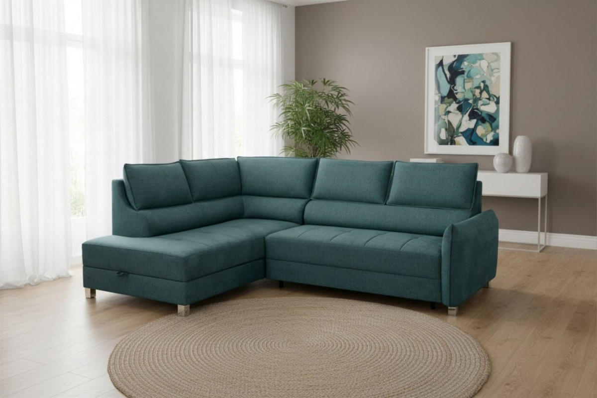 ECKSOFA Marno In Chill Me - Grün, Holzwerkstoff/Textil (200/260cm) - Fun Möbel