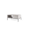 COUCHTISCH NOVA - L104, goldenen Akzenten, 104x68x46 cm Grau - Graphitfarben/Schwarz, Holzwerkstoff/Kunststoff (68/104/46cm) - DomoHome