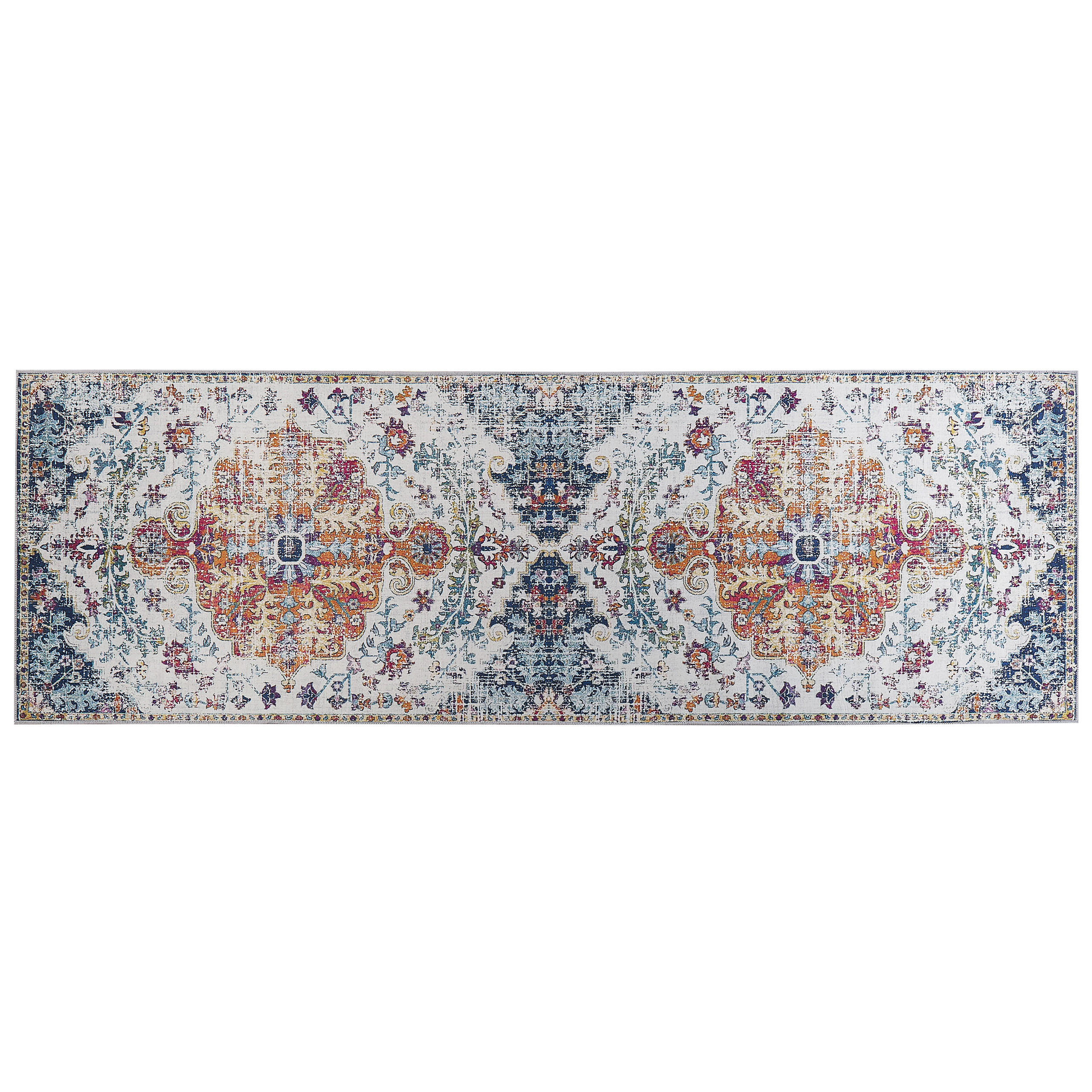 VINTAGE-TEPPICH Enayem 240/80 cm - Multicolor, Kunststoff (80/240cm) - Beliani