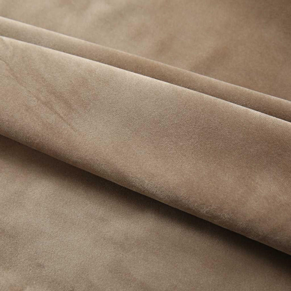 VERDUNKELUNGSVORHÄNGE Mit Haken 2 Stk. Samt Beige 140/245 Cm - Beige, Textil (140/245/245cm) - vidaXL
