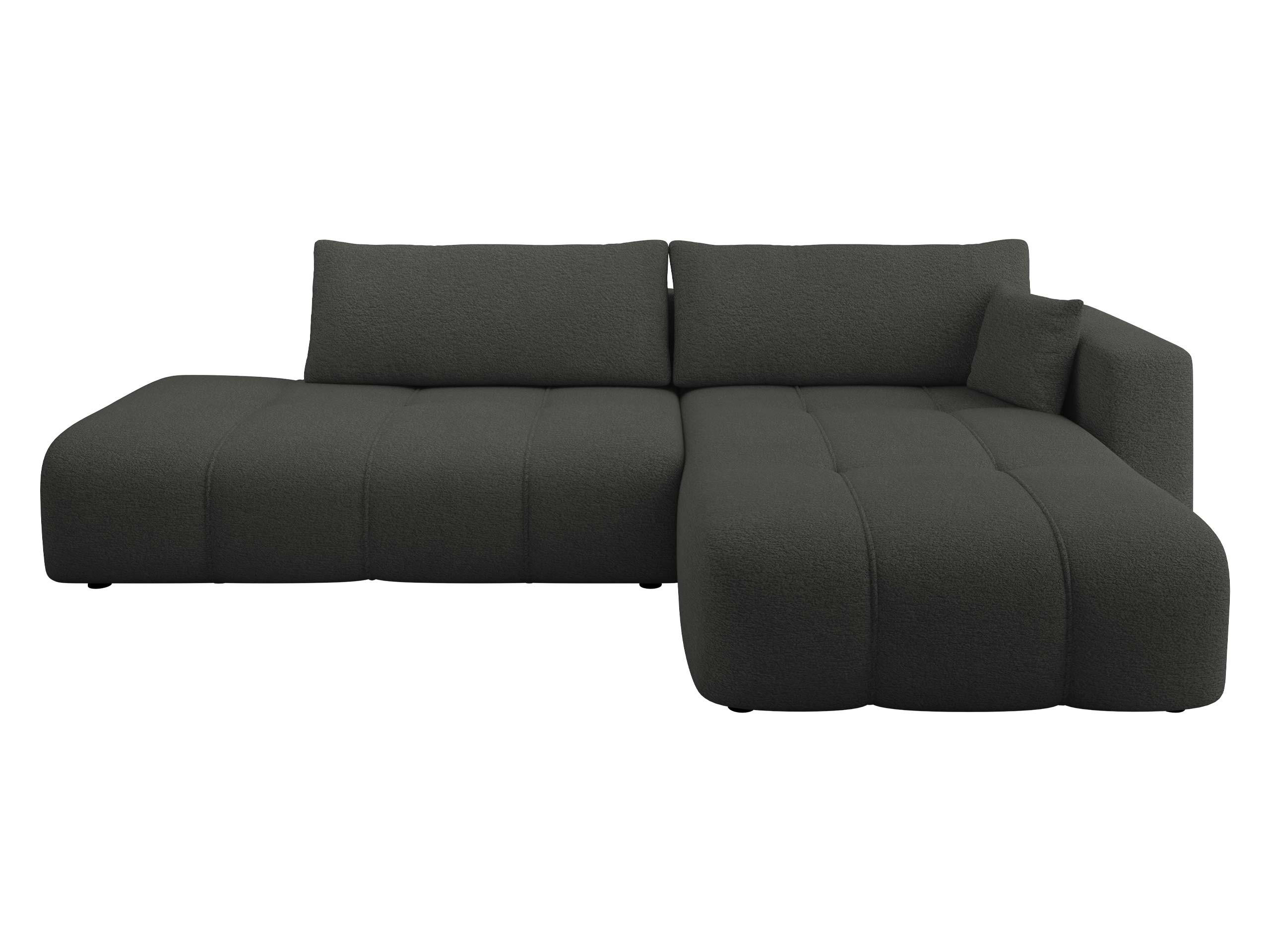 ECKSOFA Furyn O, Seite: Rechts - Schwarz, Holzwerkstoff/Kunststoff (262/145cm) - MIRJAN24