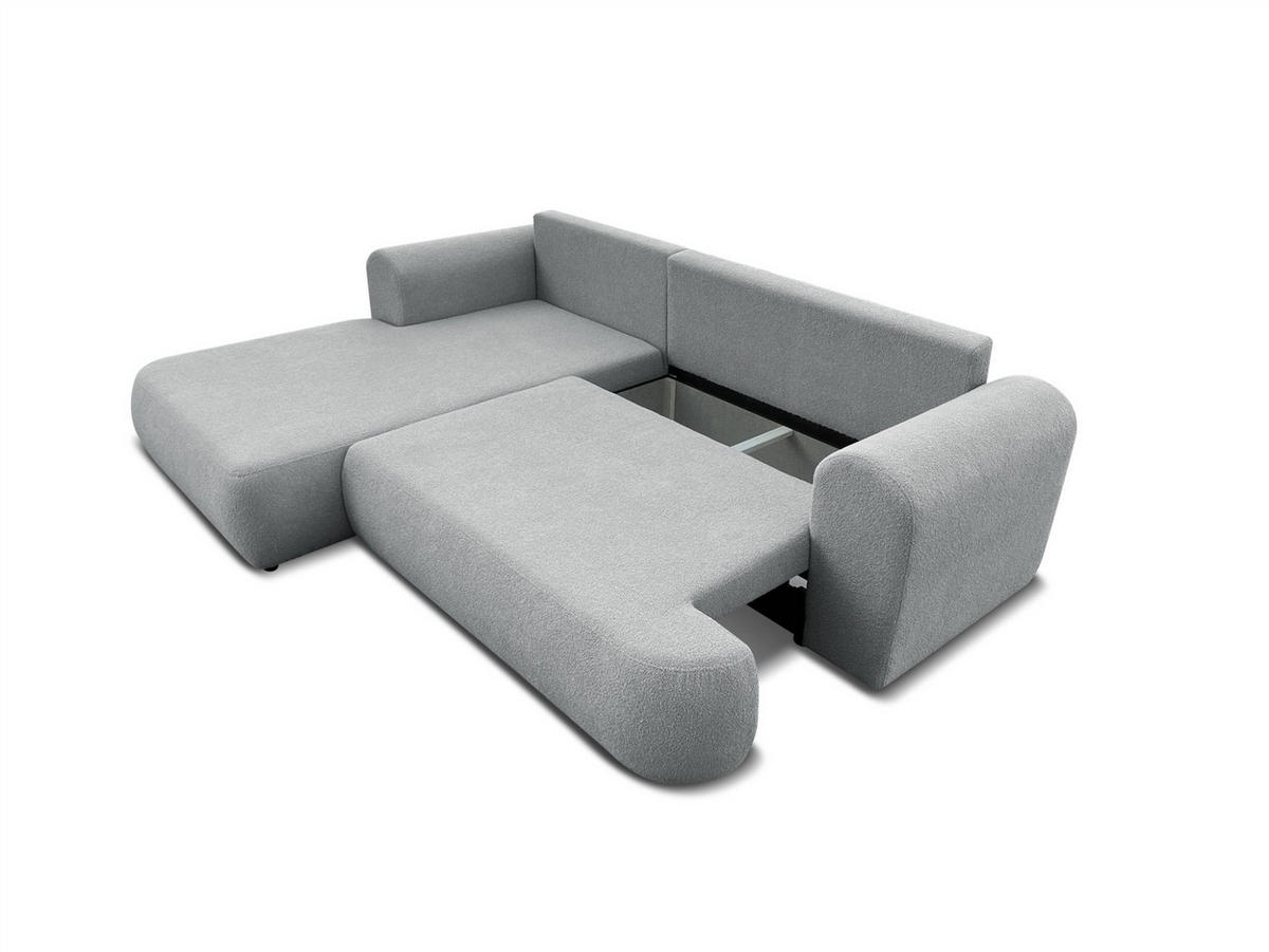 ECKSOFA Anike In Now Or Never - Waldgrün, Holzwerkstoff/Textil (260/173cm) - Fun Möbel