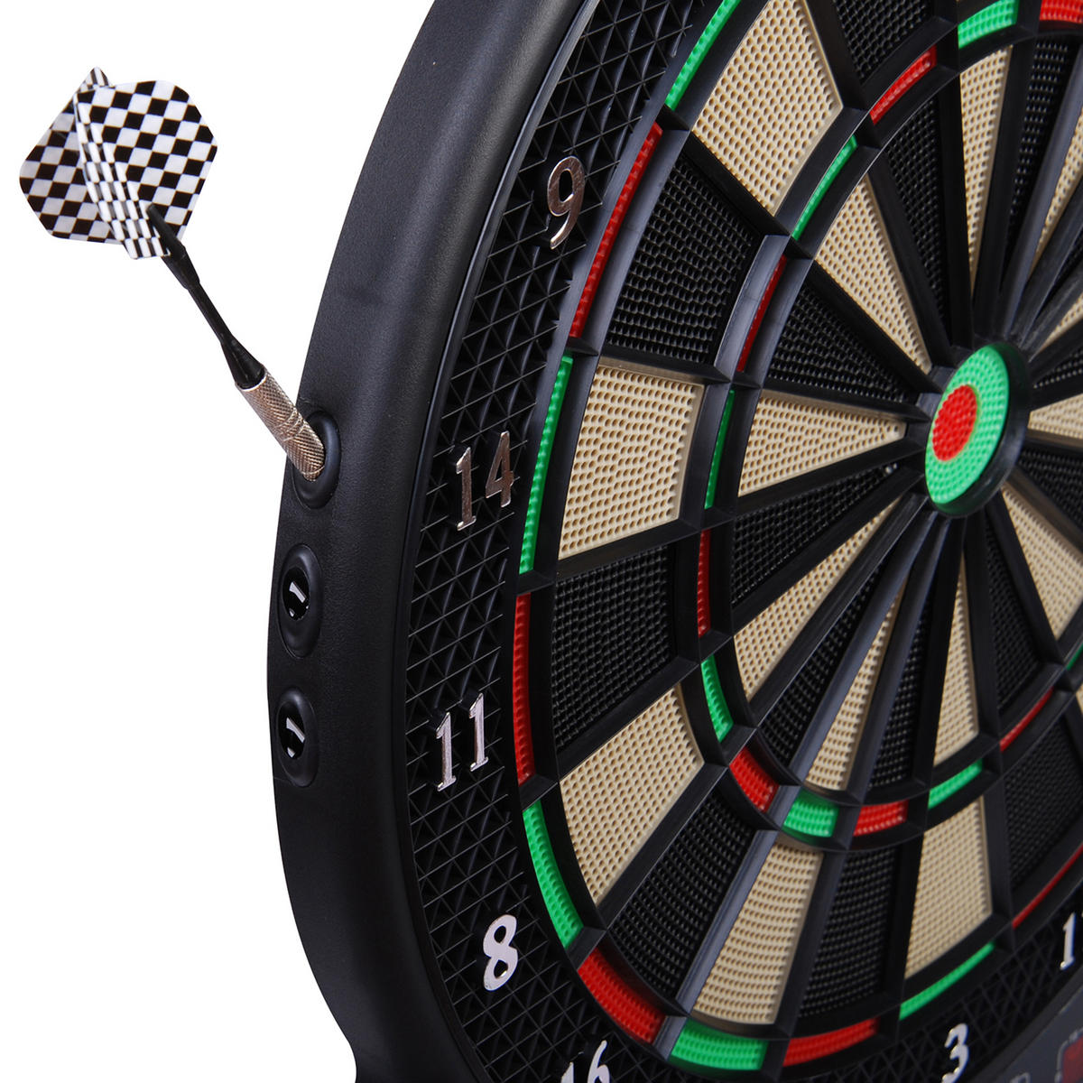 DARTSCHEIBE DE-10719 Schwarz - Schwarz, Kunststoff (51.5/44cm) - ComfortXL