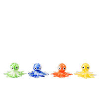 BRIEFBESCHWERER OCTOPUS (4ER SET) - Multicolor, Glas (8.5/4.5/8.5cm) - J-Line