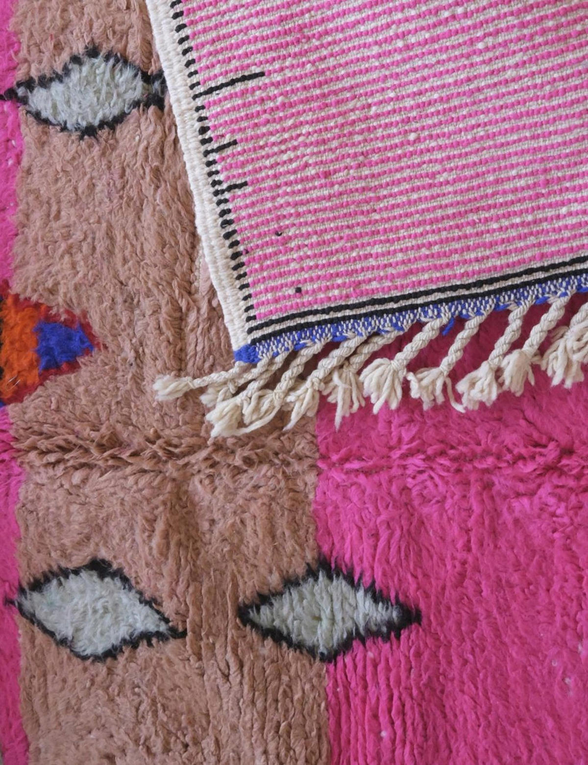 BERBERTEPPICH aus reiner Wolle 191x 235 cm - Pink, Naturmaterialien (191/235cm) - AFK Living