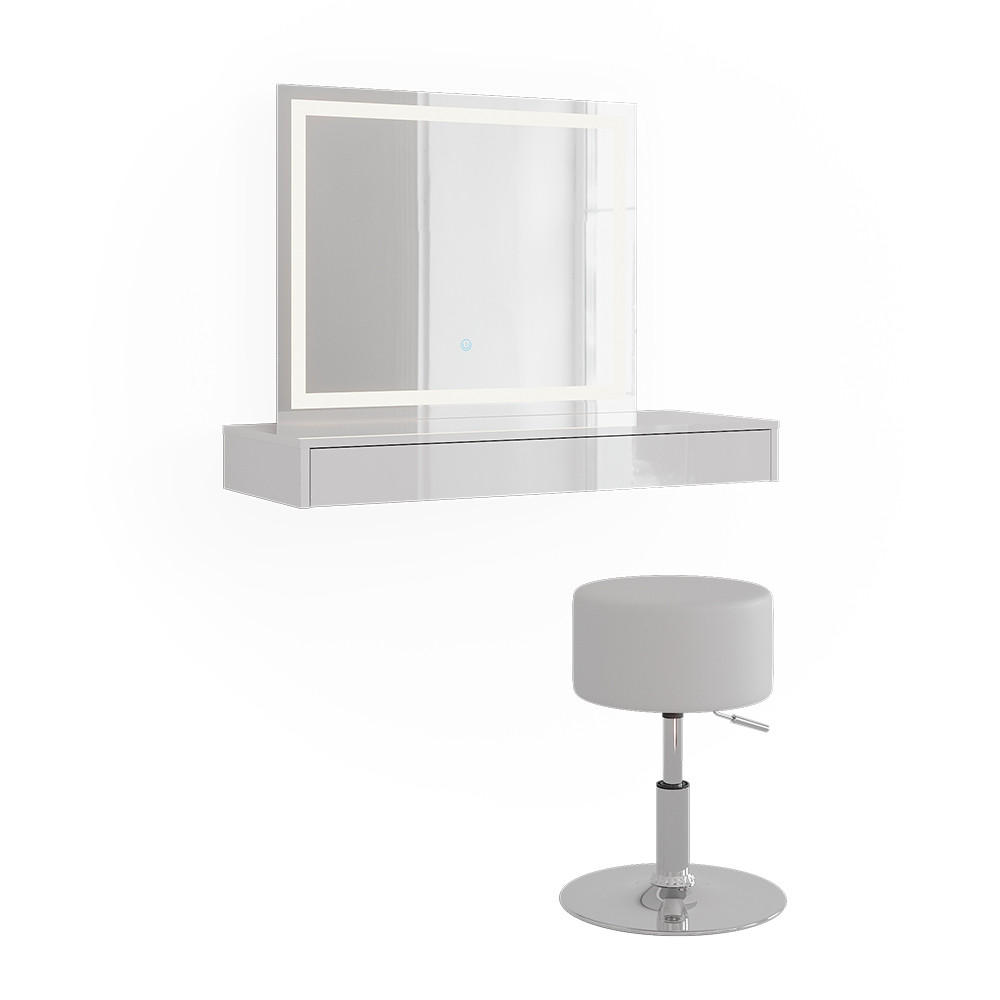 TOALETNÍ STOLEK Sherry Bílá - bílá, kompozitní dřevo (100/12/40.1cm) - Vicco