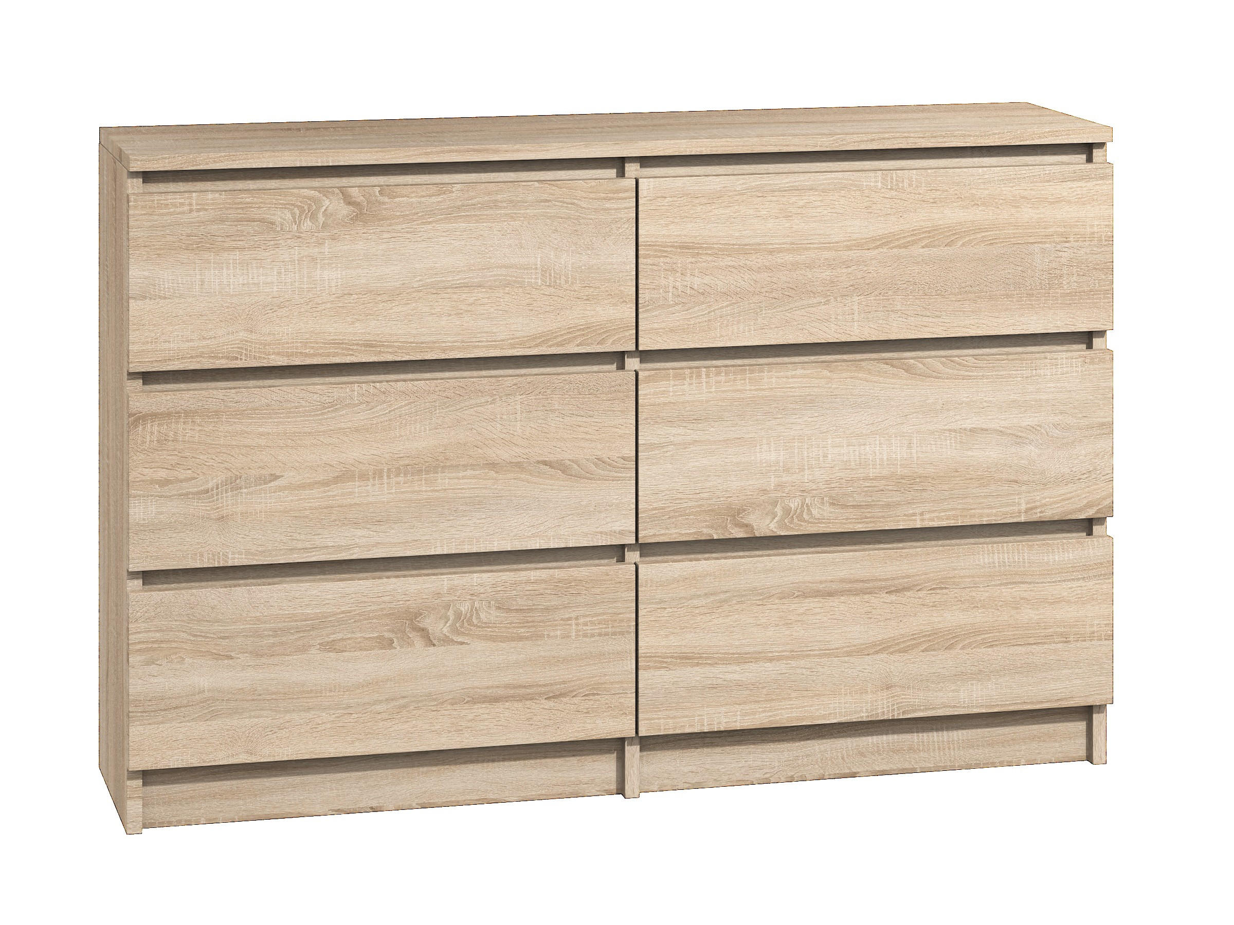 KOMMODE bella6 140 Sonoma - Sonoma Eiche, Holzwerkstoff (140/76/35cm) - roe furniture