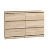 KOMMODE bella6 140 Sonoma - Sonoma Eiche, Holzwerkstoff (140/76/35cm) - roe furniture
