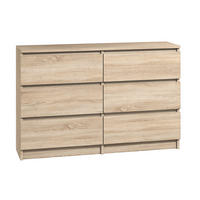 KOMMODE bella6 140 Sonoma - Sonoma Eiche, Holzwerkstoff (140/76/35cm) - roe furniture