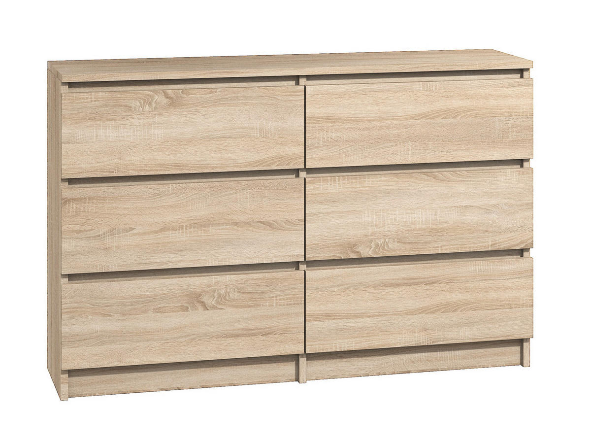 KOMMODE bella6 140 Sonoma - Sonoma Eiche, Holzwerkstoff (140/76/35cm) - roe furniture