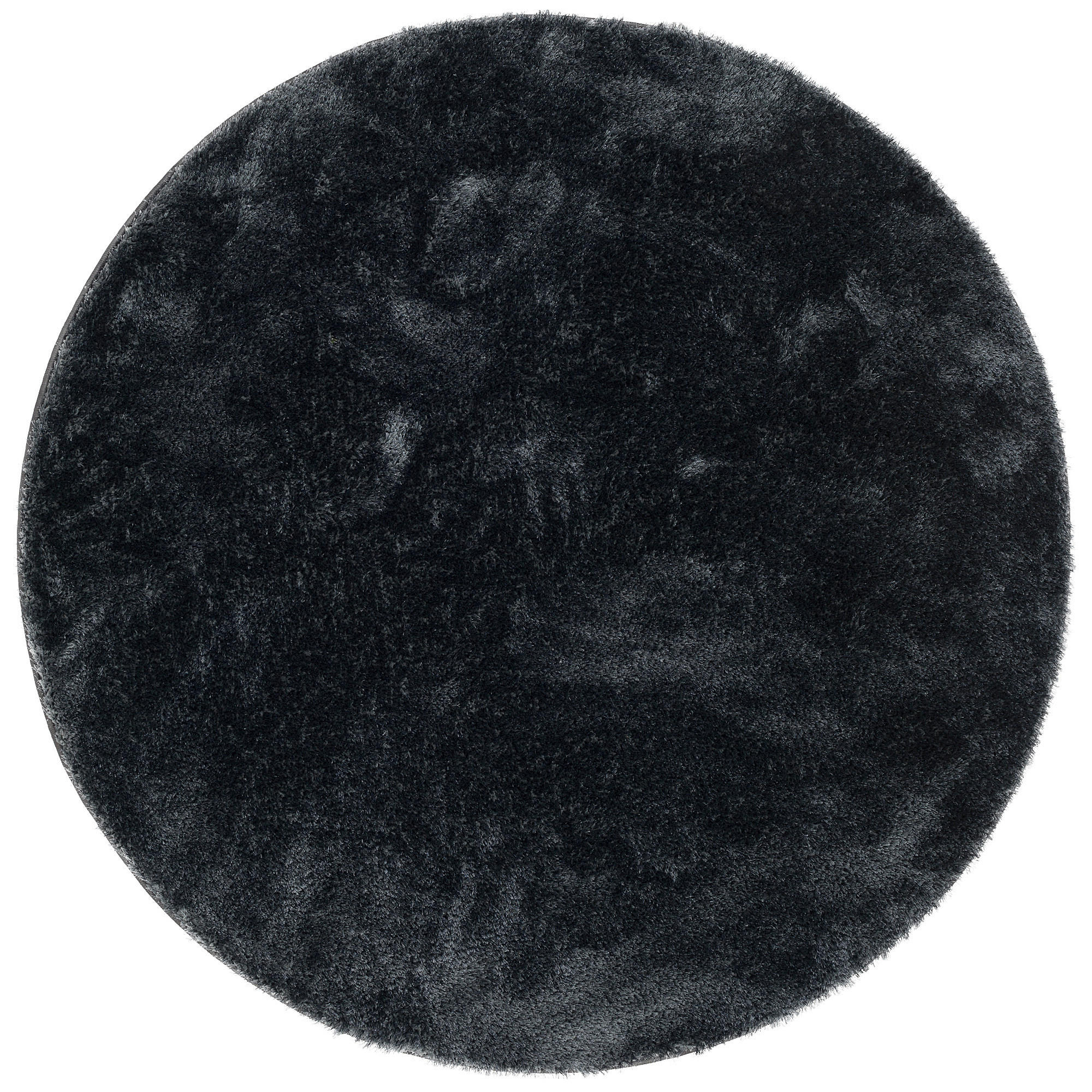 HOCHFLOR SHAGGY TEPPICH FEELING MIX RUND - Anthrazit, Textil (100/100cm) - Snapstyle