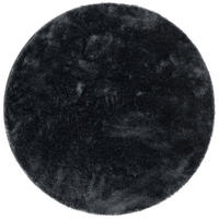 HOCHFLOR SHAGGY TEPPICH FEELING MIX RUND - Anthrazit, Textil (100/100cm) - Snapstyle