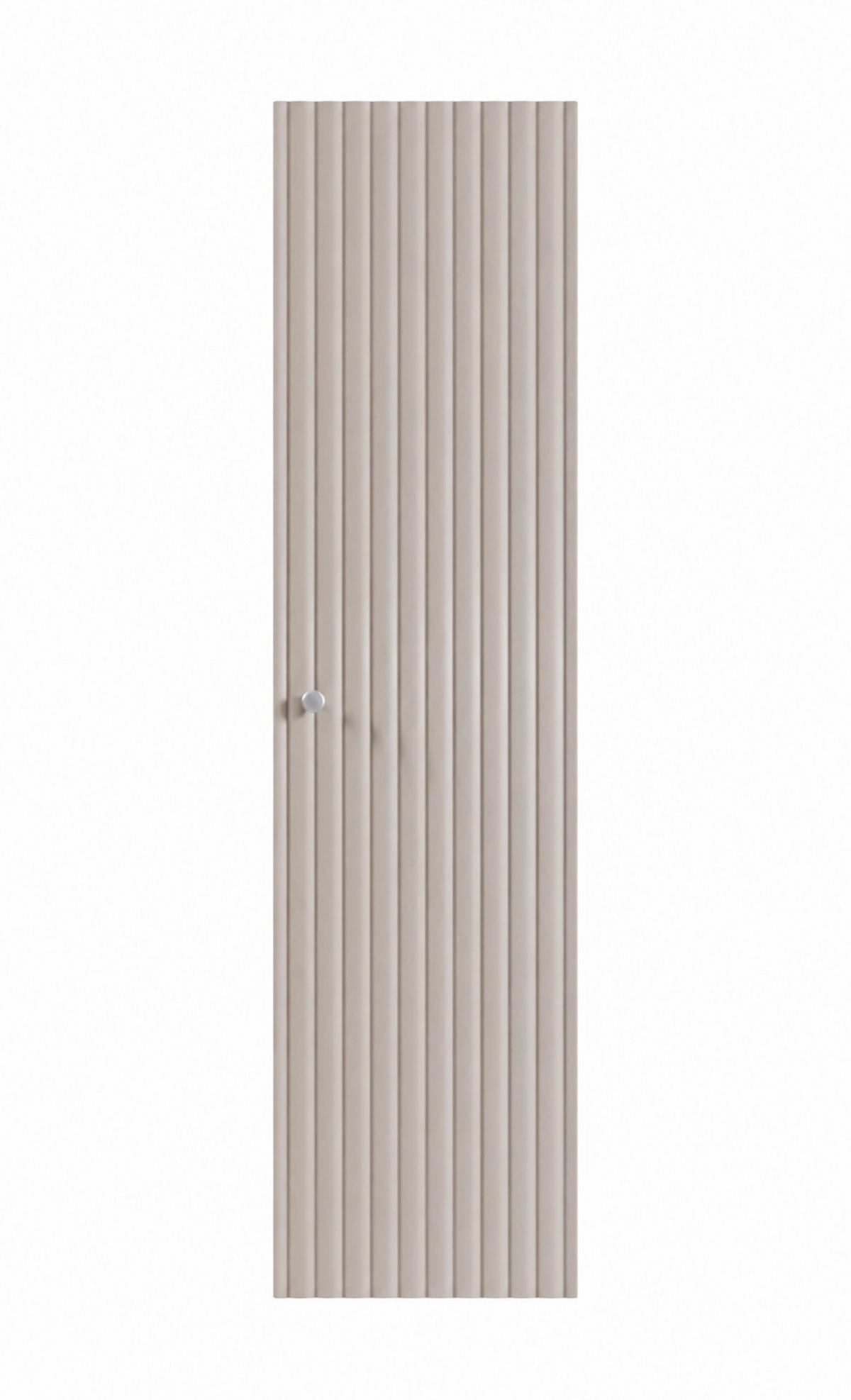 BADEZIMMER-HOCHSCHRANK: Kaschmir / Griffe Silber, 35 x 27 x 136 cm - Kaschmir/Silberfarben, Holzwerkstoff (35/136/27cm) - 3XE LIVING