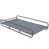 GESTELL für Chaiselongue, grau - Grau, Metall (94/30/171cm) - Oviala