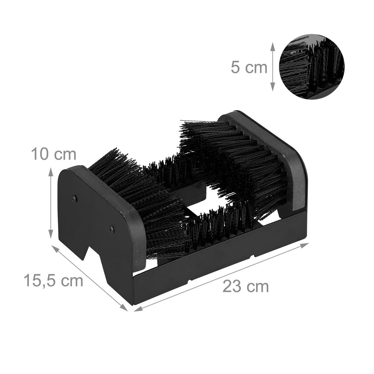 SCHUHABSTREIFER - Schwarz, Holz/Kunststoff (23/10/15.5cm) - Relaxdays