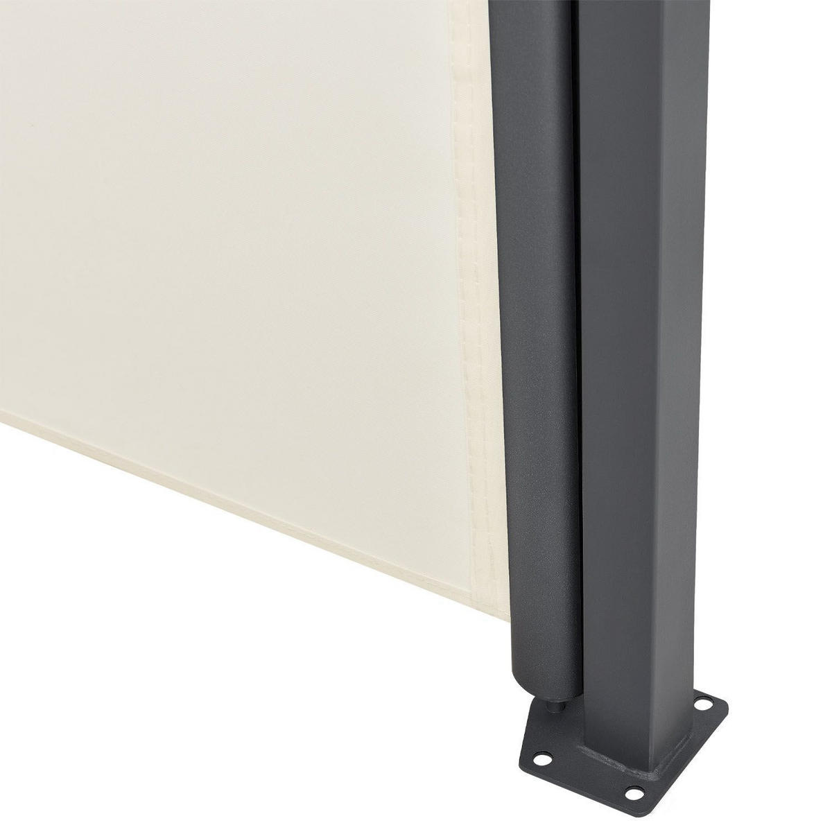 SEITENMARKISE Dubai beige 500x180 cm - Beige, Kunststoff (500/180/500cm) - Juskys