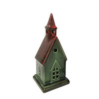 LATERNENHAUS Hytte Grün 10.5/10/23.5 cm Keramik - Grün, Keramik (10/23.5/10.5cm) - Mondex
