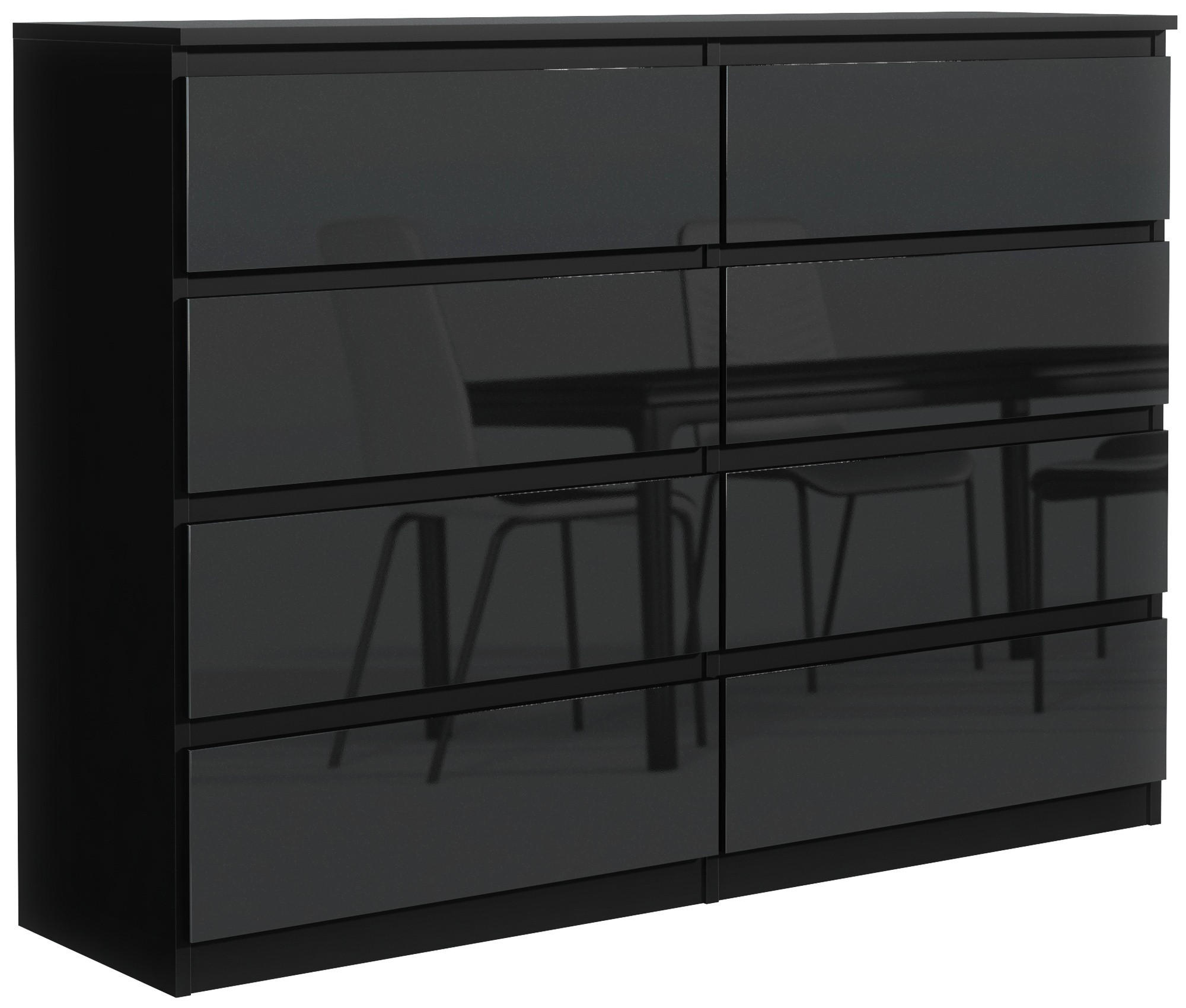 BYR&Aring; Svart, h&ouml;gblank 120/102/39 Svart, Svart h&ouml;gglans 102/120/39 cm