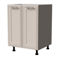 UNTERSCHRANK Salo D11/60 Grau / Kaschmir Matt 60 / 50 / 82cm - Kaschmir/Grau, Holz/Holzwerkstoff (60/82/50cm) - Feldmann-Wohnen