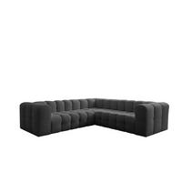 ECKSOFA Solvie Xs In Moly - Anthrazit, Holzwerkstoff/Textil (270/270cm) - Fun Möbel